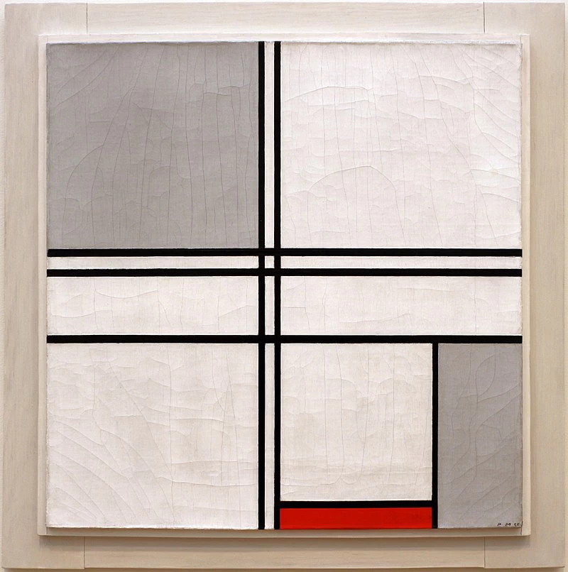 Composizione n. 1 - grigio, rosso, 1935, Art Institute of Chicago